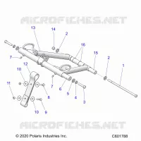 SUSPENSION, FRONT TORQUE ARM