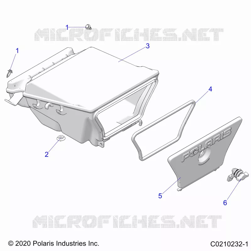 BODY, STORAGE BOX, REAR