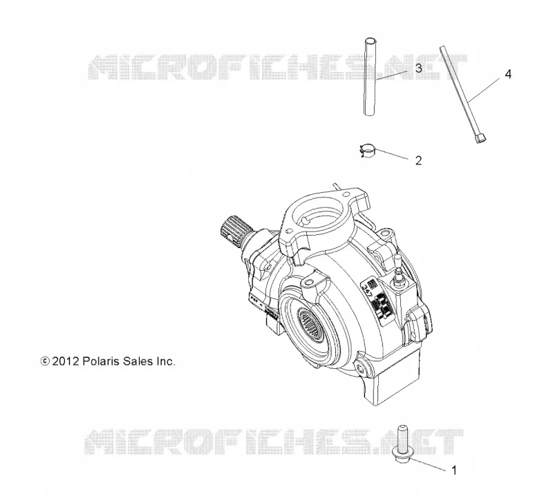 DRIVE TRAIN, GEARCASE MOUNTING, FRONT