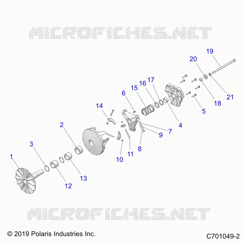 DRIVE TRAIN, PRIMARY CLUTCH