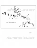 FRONT BRAKE BRAKE LEVER AND MASTER CYLINDER
