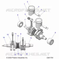 ENGINE, PISTON AND CRANKSHAFT -S23TDL8RS/8RE (C601781)