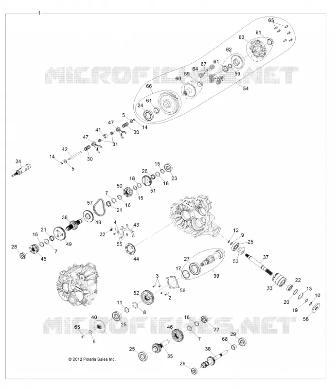 DRIVE TRAIN, MAIN GEARCASE INTERNALS