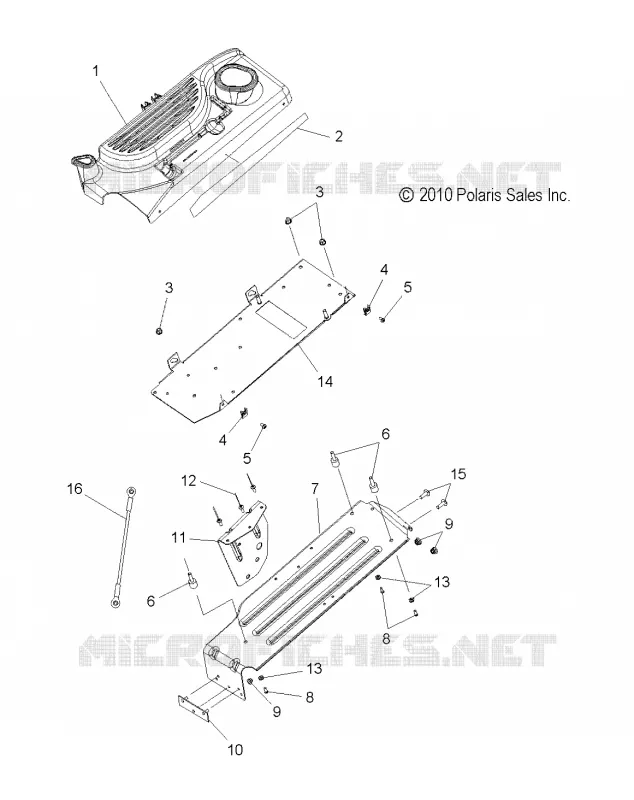 CHASSIS, CLUTCH GUARD AND COVER