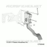 ENGINE, THROTTLE PEDAL