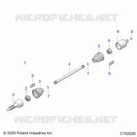 DRIVE TRAIN, REAR DRIVE SHAFT 