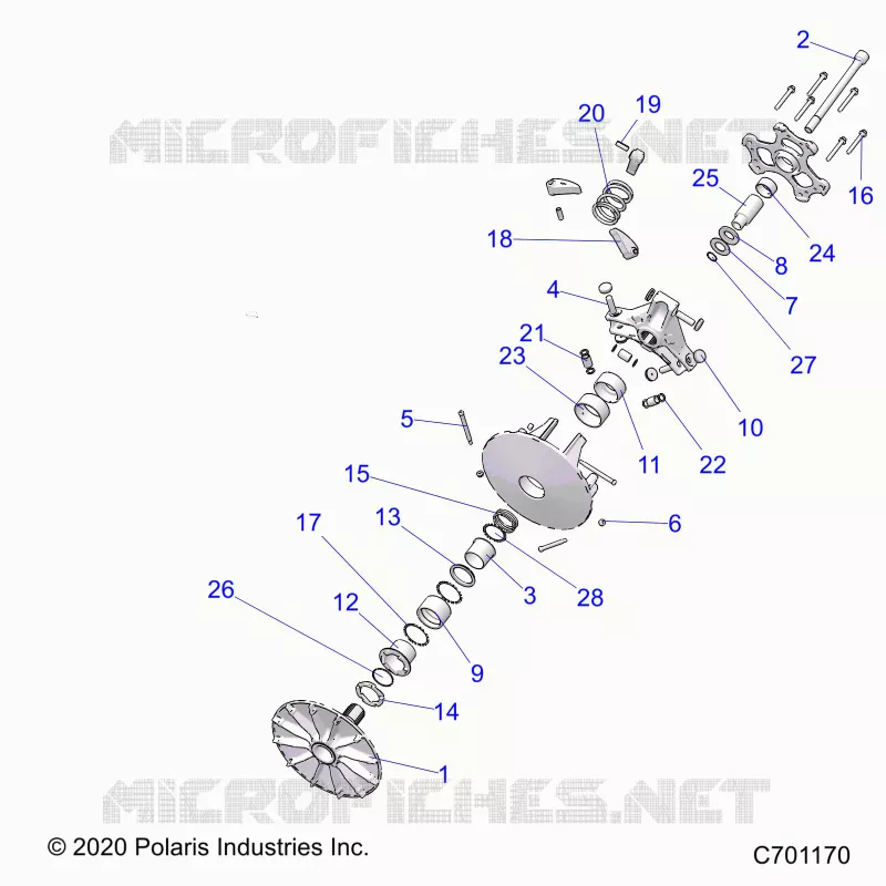 DRIVE TRAIN, PRIMARY CLUTCH