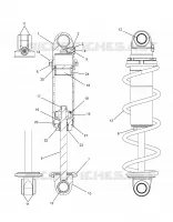 FRONT TRACK SHOCK (BLACK COIL OVER)