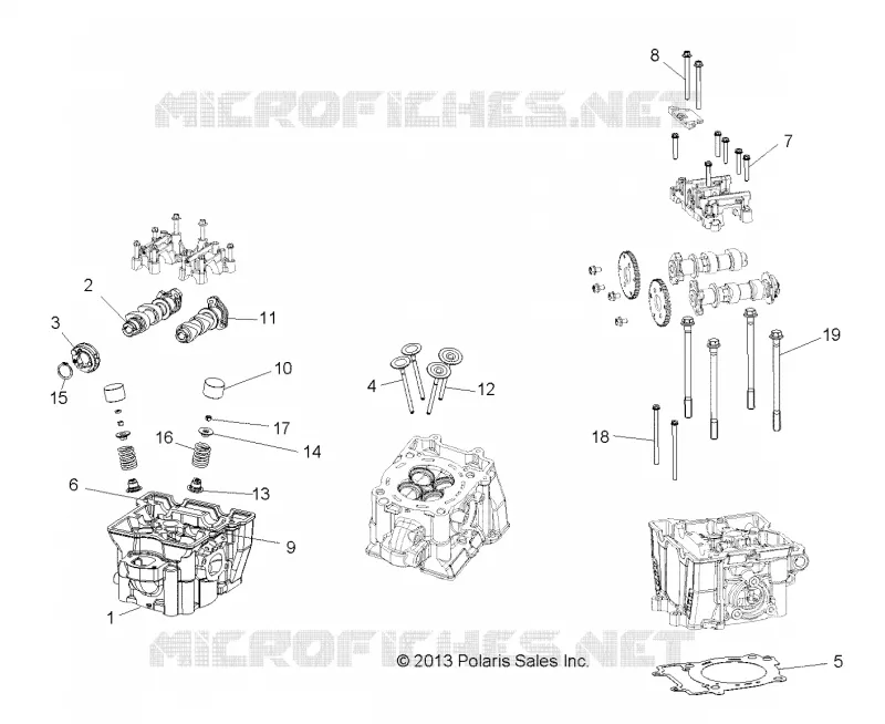 ENGINE, CYLINDER HEAD, CAMS AND VALVES