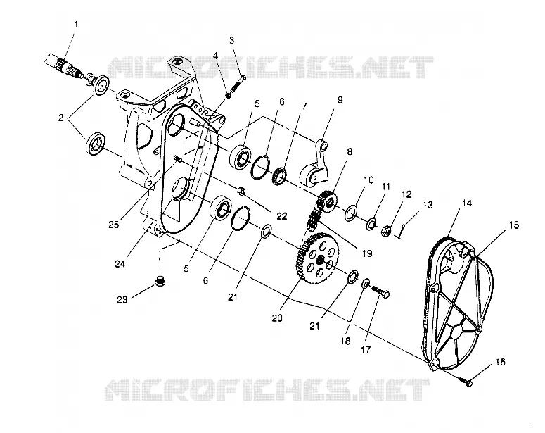 CHAINCASE ASSEMBLY 440 0952760, 440 SKS 0952560,  AND EUROPEAN 440 SKS E952 (4929032903B009)