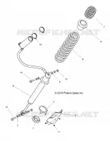 SUSPENSION, REAR SHOCK MOUNTING