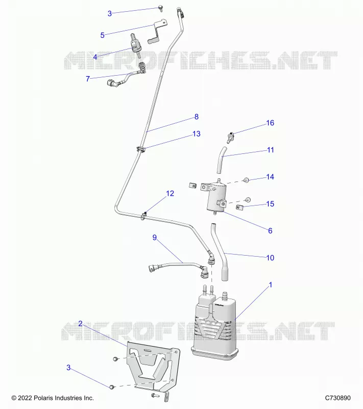 FUEL SYSTEM, TANK, EVAP R23TAE99BD/BP (C730890)
