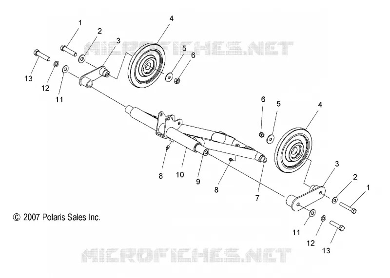 REAR SUSPENSION TORQUE ARM (M-10)(LX)