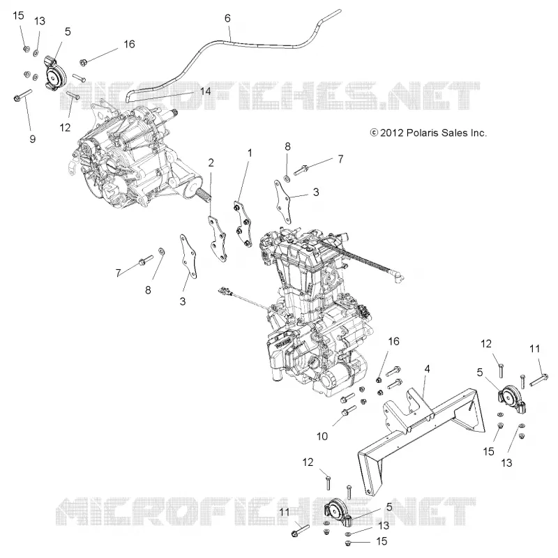 ENGINE, ENGINE AND TRANSMISSION MOUNTING