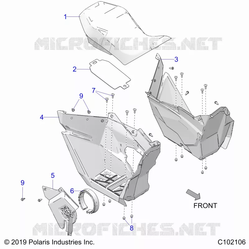 SEAT AND FOOTWELLS