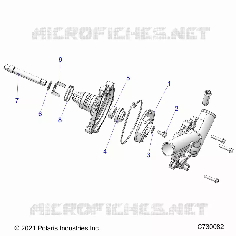 ENGINE, WATERPUMP ASSEMBLY