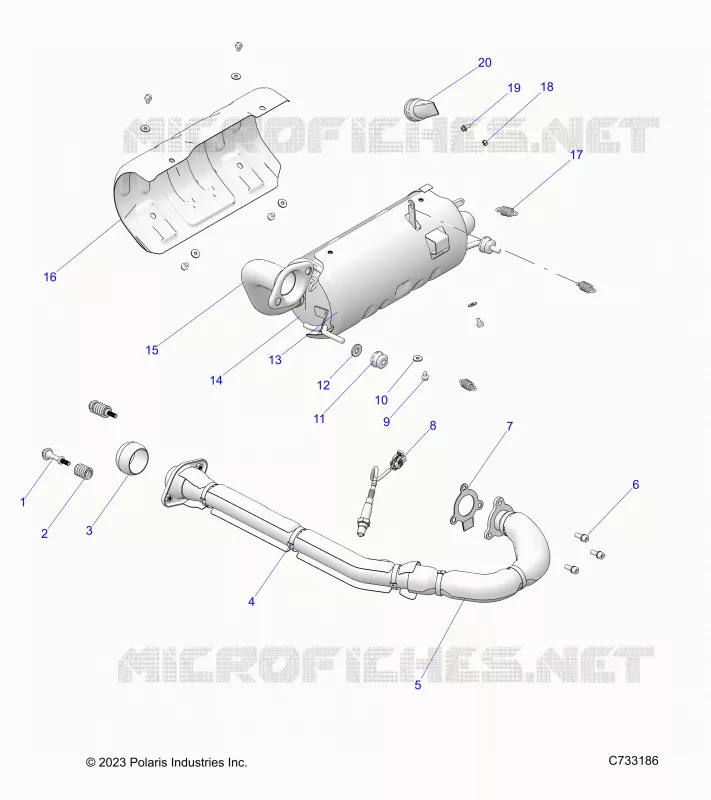 ENGINE, EXHAUST SYSTEM