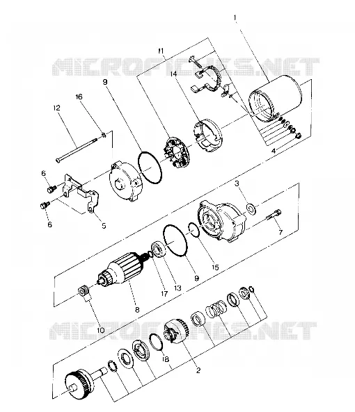 STARTING MOTOR ASSEMBLY (4914771477036A)