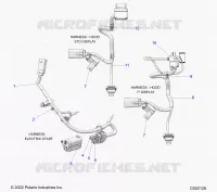 ELECTRICAL, WIRE HARNESS, HOOD, ELECTRIC START