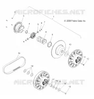 DRIVE TRAIN, SECONDARY CLUTCH
