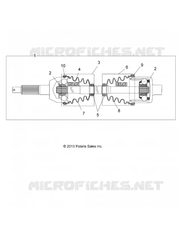 DRIVE TRAIN, REAR DRIVE SHAFT, 1333335