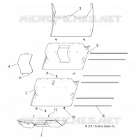 FLOOR PANEL, PLASTIC W/NINE 8V BATTERY OPTION