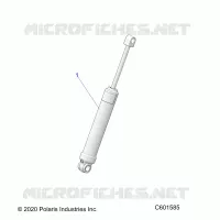 SUSPENSION, REAR SHOCK TRACK (7045495)