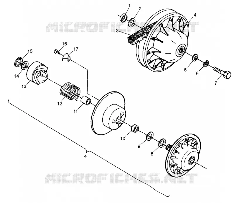 DRIVEN CLUTCH MAGNUM 6X6 W97AE42A AND SWEDISH MAGNUM 6X6 S97AE42E (4940754075C011)