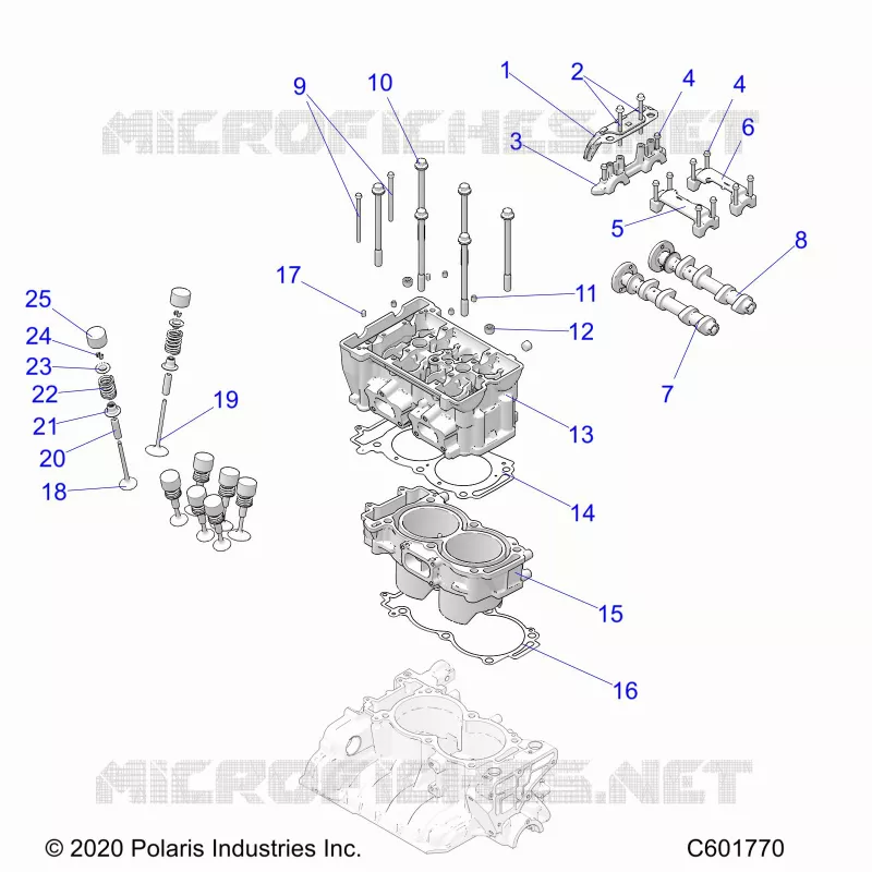 ENGINE, CYLINDER/CYLINDER HEAD ASM.