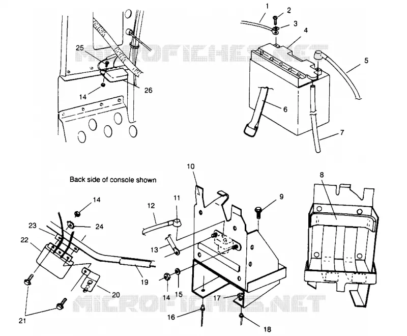 BATTERY BOX CLASSIC TOURING 0963365 AND EUROPEAN CLASSIC TOURING E963365 (4933623362C003)