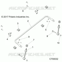 SUSPENSION, FRONT STABILIZER BAR