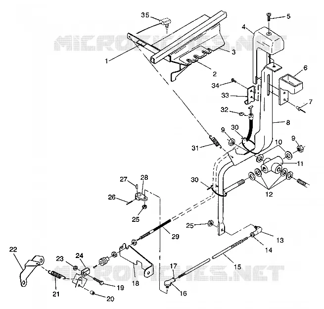 SHIFT LINKAGE ASSEMBLY 4X4 350L W938139 (4924052405031A)