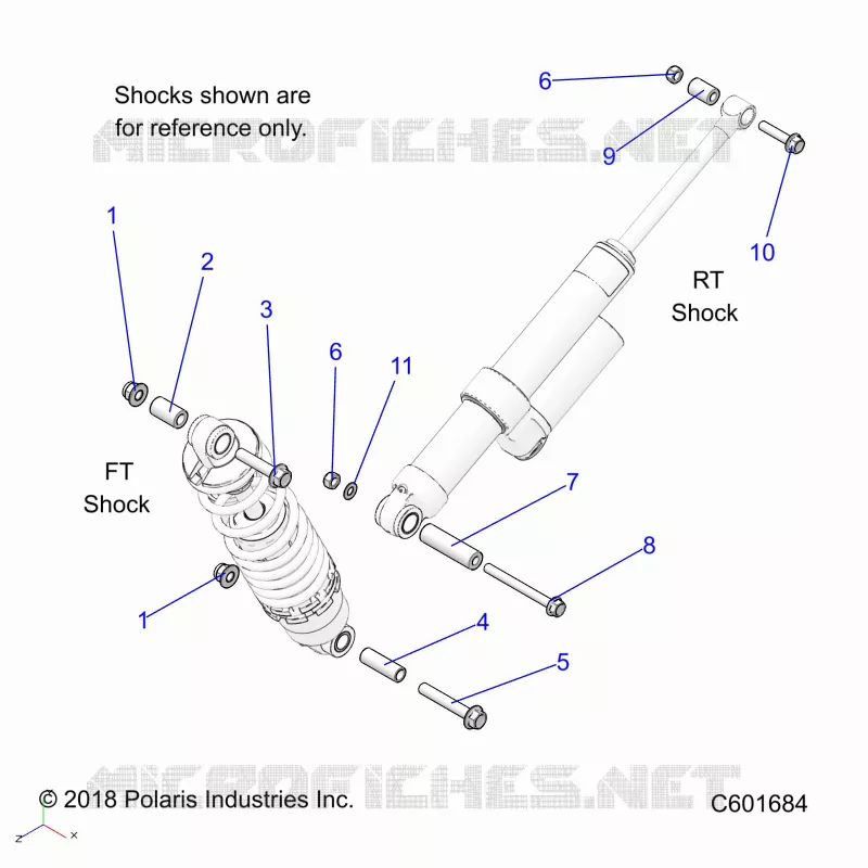 SUSPENSION, SHOCK MOUNTING, REAR SUSP.