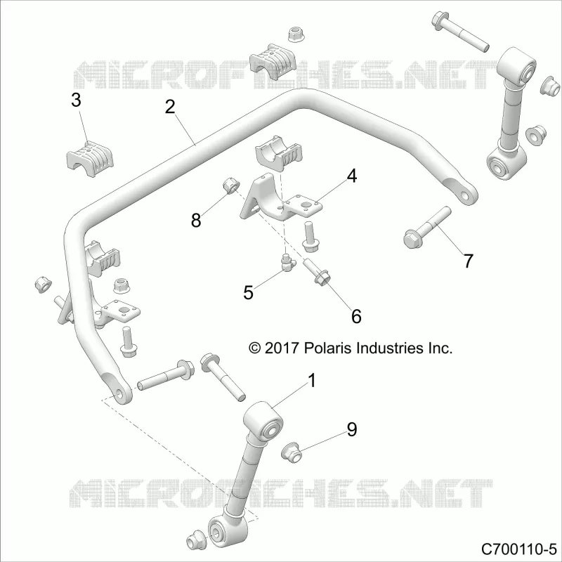 SUSPENSION, FRONT STABILIZER BAR- Z22S1E99AL/BL (C700110-5)