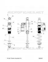 SUSPENSION, REAR SHOCK TRACK, VELOCITY 7045537