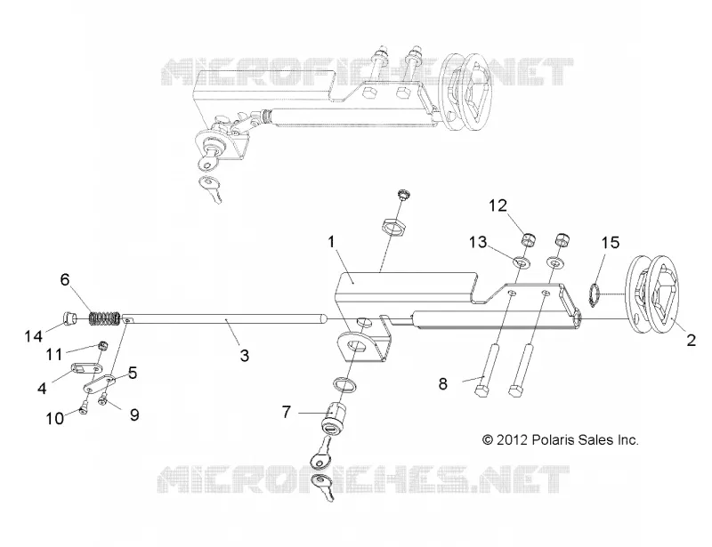 STEERING LOCK (BUILT 2/01/12 AND AFTER)
