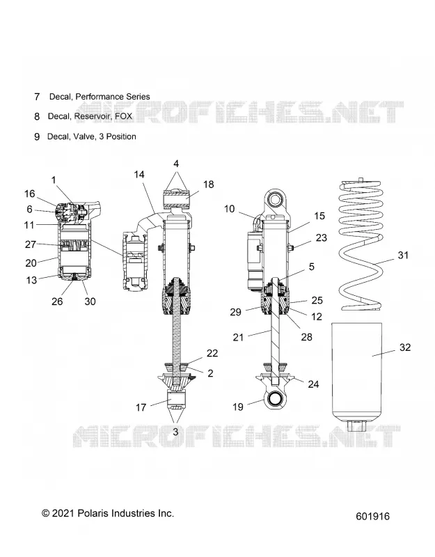 SUSPENSION, FRONT SHOCK TRACK