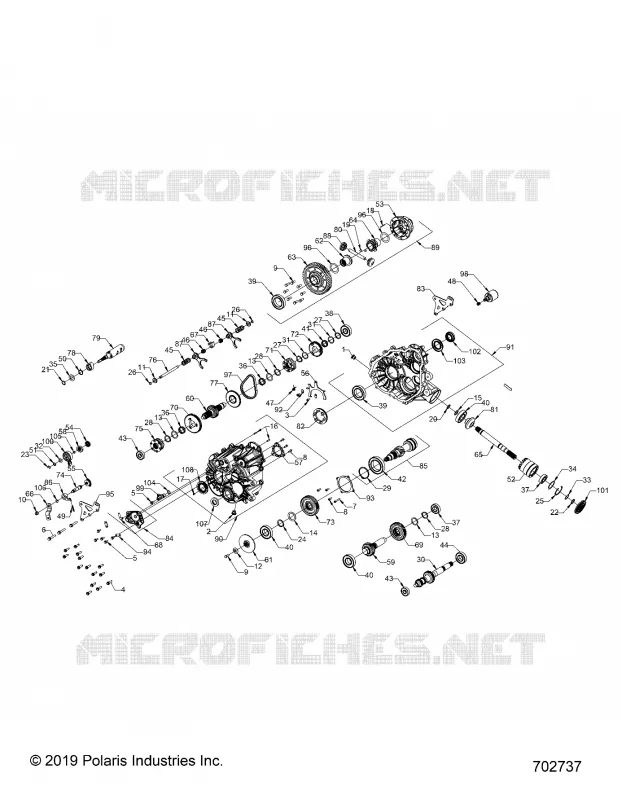 DRIVE TRAIN, MAIN GEARCASE INTERNALS