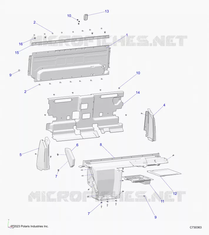 REAR BODYWORK CLOSEOFF, AND FENDERS