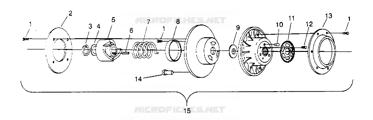 DRIVEN CLUTCH ASSEMBLY 500 CARB 0952764 (4929192919B014)