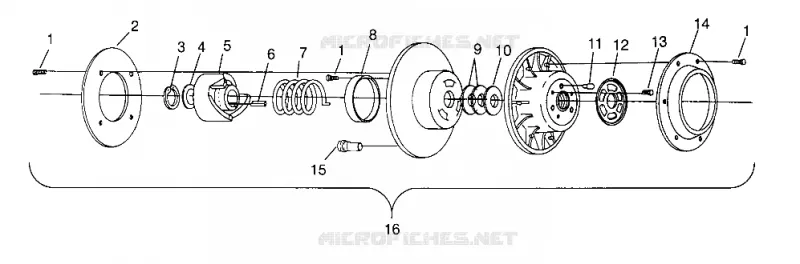 DRIVEN CLUTCH ULTRA SP 0970678 (4938093809B014)