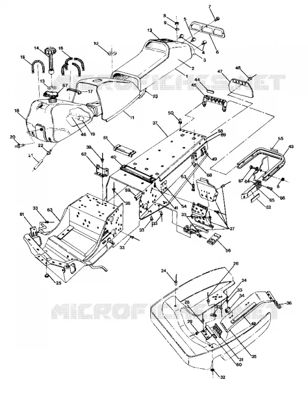 CHASSIS   SEAT 400 (4919241924001A)
