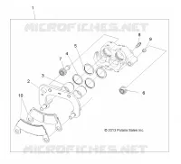 BRAKES, FRONT BRAKE CALIPER