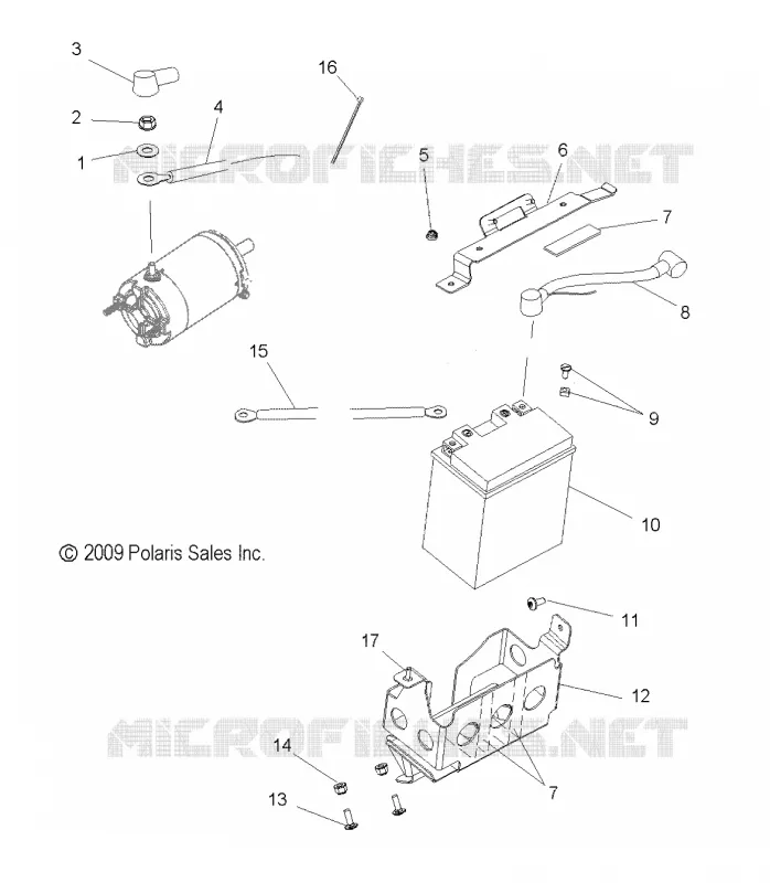 BATTERY AND CABLES