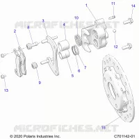 BRAKES, REAR CALIPER