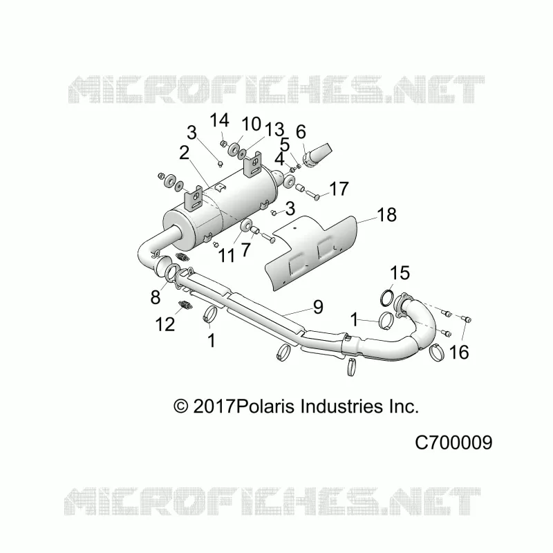 ENGINE, EXHAUST SYSTEM