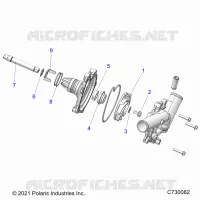 ENGINE, WATERPUMP ASSEMBLY