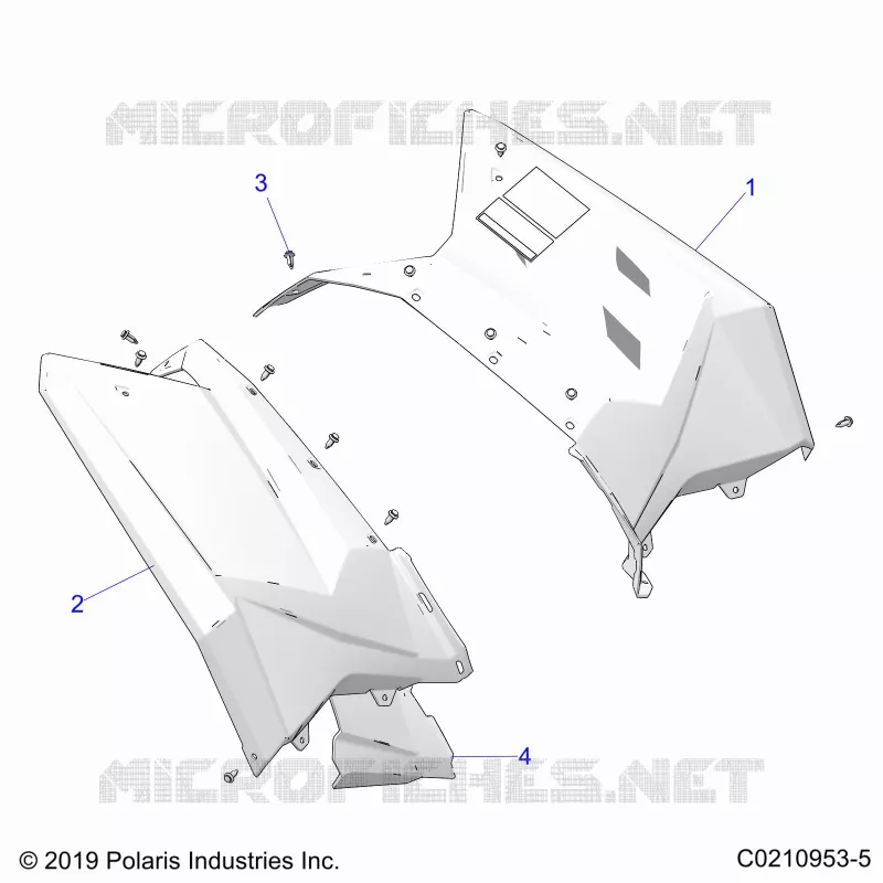 REAR BODYWORK CAB AND HEAT SHIELDS