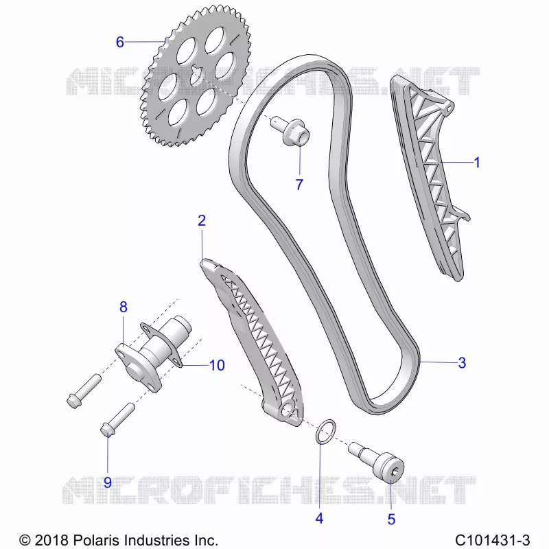 CAM CHAIN AND TENSIONER
