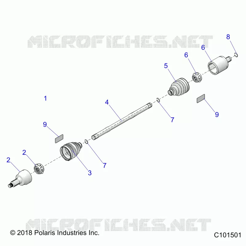 DRIVE TRAIN, DRIVE SHAFT, FRONT